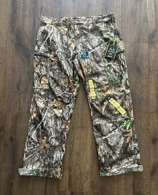 Realtree Lined Insulated Reeltree Edge Camo Scent Control Hunting Pants XL & 2XL - Image 1 of 4