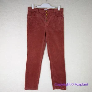 New! Loft women's rusty brick red corduroy high waist skinny pants, size 31 - Picture 1 of 12