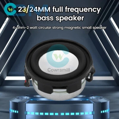 Altavoz de graves de rango completo 23/24 mm 4 ohmios 2 W mini altavoz hágalo usted mismo altavoz woofer Foto 1 de 4