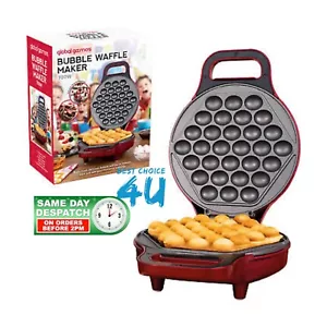 Bubble Waffle Maker - 700W Non-Stick Pan Egg Cake 180° Rotary System Dual Sided - Picture 1 of 7