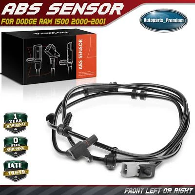Sensor de velocidad de rueda ABS para Dodge Ram 1500 4x4 2000-2001 delantero izquierdo o derecho		  Foto 1 de 4