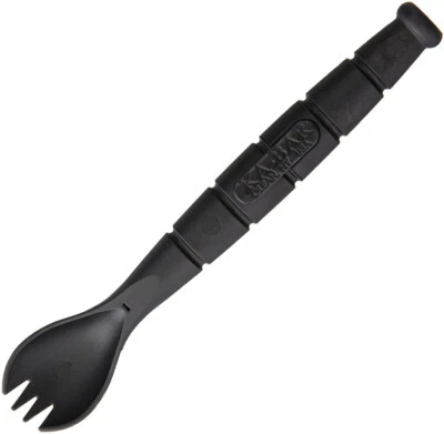 Ka-Bar Tactical Spork w/ Black Serrated Knife Handle Pocket Eating Tool 9909 - Image 1 of 3