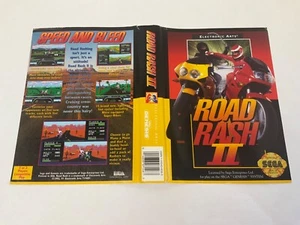 **Case Insert Art Only** Road Rash II 2 Motorcycle Racing SEGA Genesis OEM - Picture 1 of 12