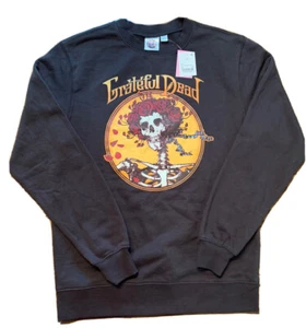 Women's Long Sleeve Grateful Dead Graphic Print Sweatshirt Black Xs - Picture 1 of 4