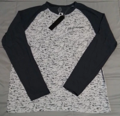 Camisa Swiss Cross Para Hombre Grande Estilo Henley Manga Larga Blanca Estática Nueva Con Etiquetas Foto 1 de 4