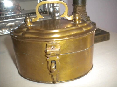 Alte Messingdose mit Deckel - Bild 1 von 4