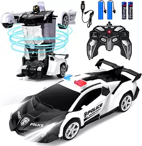 Remote Control Car - Transform Robot RC Car One-Button Deformation 360° Rotating - Picture 1 of 10