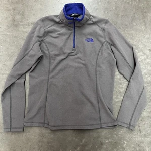 Felpa pullover donna The North Face 1/4 zip taglia media grigio blu - Foto 1 di 3
