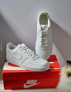 Nike Womens Court Vision CD5434-100 White Casual  Shoes Sneakers Sizes - Picture 1 of 8