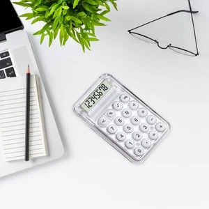 Desktop Calculator Mini Easy to Read Big Buttons School Stationery Aesthetic - Picture 1 of 7