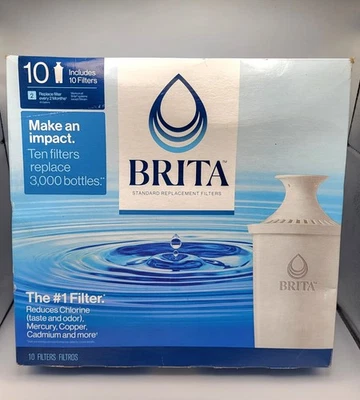 BRITA Replacement Water Pitcher Filters 10 Pack Genuine OEM New - Image 1 of 4