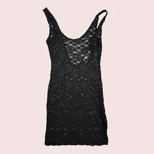Body vintage Victoria's Secret pizzo trasparente anni 90 Y2K mini abito lingerie media - Foto 1 di 7
