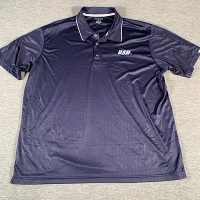 San Diego Toreros рубашка поло мужской 2XL темно-синий NCAA баскетбол чемпион USD - Изображение 1 из 4