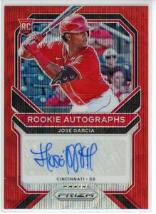 Panini Prizm Jose Garcia Rookie 2021 automático Red Wave RC/75 - Imagen 1 de 2