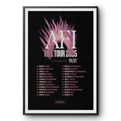 AFI Fall Tour 2025 Concert Poster Print with TR-ST Limited Edition