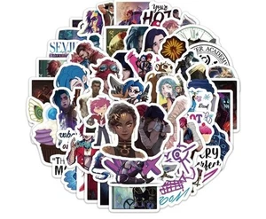 60 Spiele Arcane League Of Legends Aufkleber Wasserdicht Zum Selbermachen Anime  - Bild 1 von 6