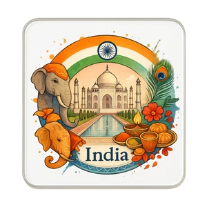 Imán de nevera India: lindo regalo de recuerdo de viaje hecho a mano - Imagen 1 de 5