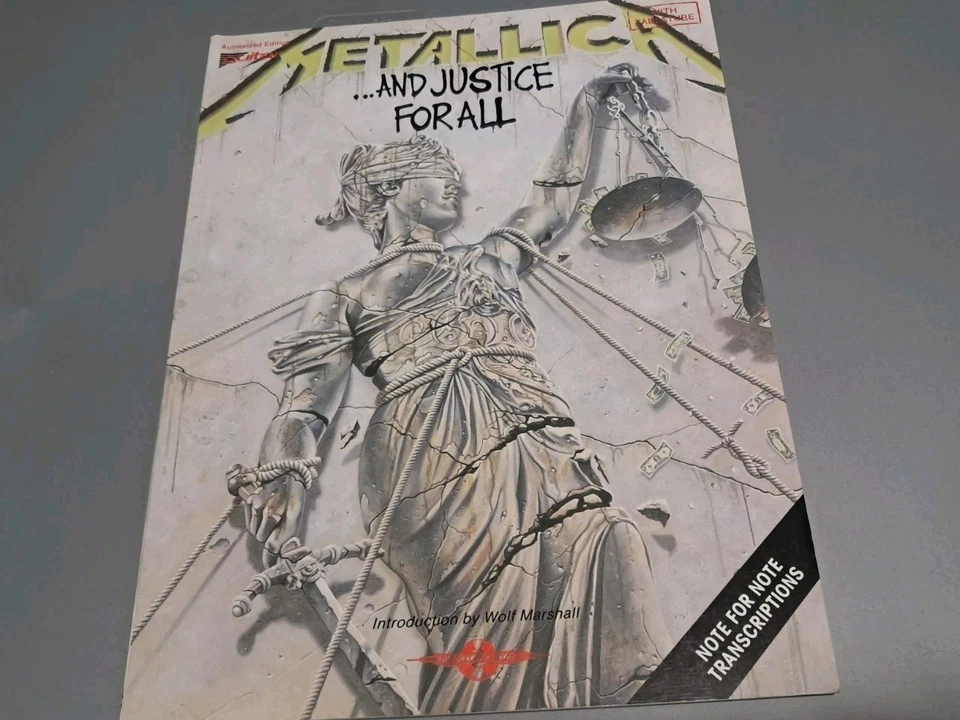 Guitar Tablature Book . Metallica and Justice for All. - Image 1 of 3