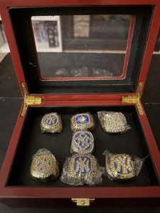 New York Yankees World Series Replica Rings Set Size 11 - 7 Championship Rings - Picture 1 of 16