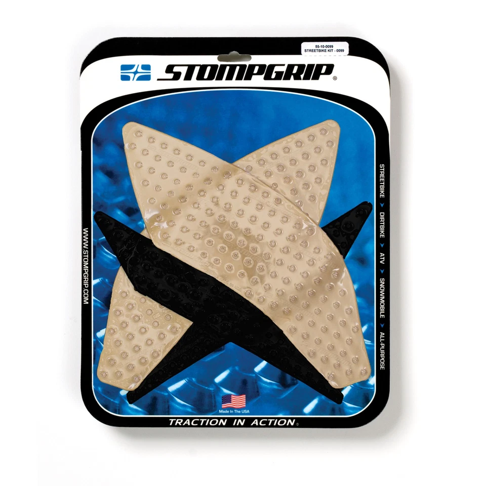 ALMOFADAS DE TANQUE STOMPGRIP YAMAHA YZF R1 R1M 2015-17 STOMP GRIP - TRANSPARENTE - Imagem 1 de 1