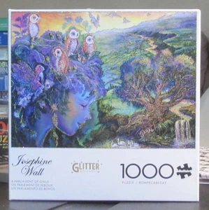 EIN PARLAMENT DER EULEN VON JOSEPHINE WALL - vollständig - BÜFFELSPIELE GLITZERPUZZLE - Bild 1 von 2