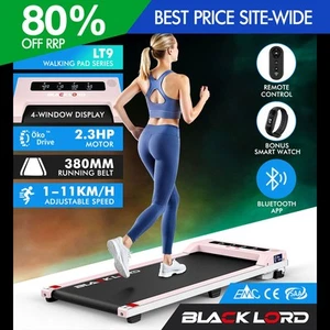 BLACK LORD Treadmill Electric Walking Pad Under Desk Home Office Fitness Pink - Picture 1 of 3