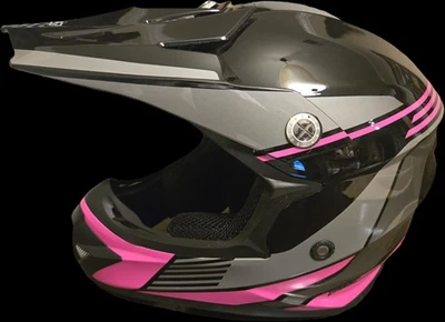 ¡NUEVO! Casco de motocicleta BILT Amped EVO Rapid YM negro/rosa Foto 1 de 4