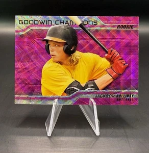 Jackson Holliday RC 2023 Goodwin Champions Platinum Pink Wave Refractor - Picture 1 of 2