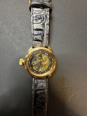 Invicta Women's 10342 Russian Diver Mechanical Gold Tone Skeleton Dial Watch - Image 1 of 4