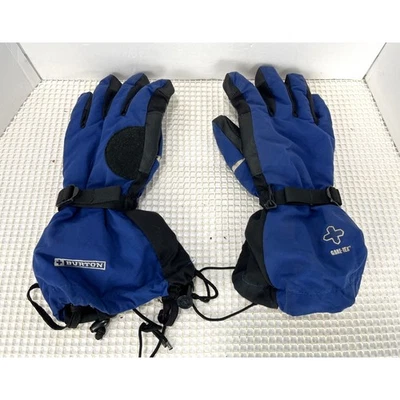 Guantes de nieve Burton G0re-T3x grandes azules invierno esquí snowboard aislados Y2K Foto 1 de 4