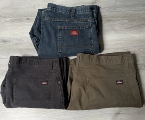 Dickies Herren CARPENTER Hose 2 Stück, grün & Denim 42x30 - Bild 1 von 24
