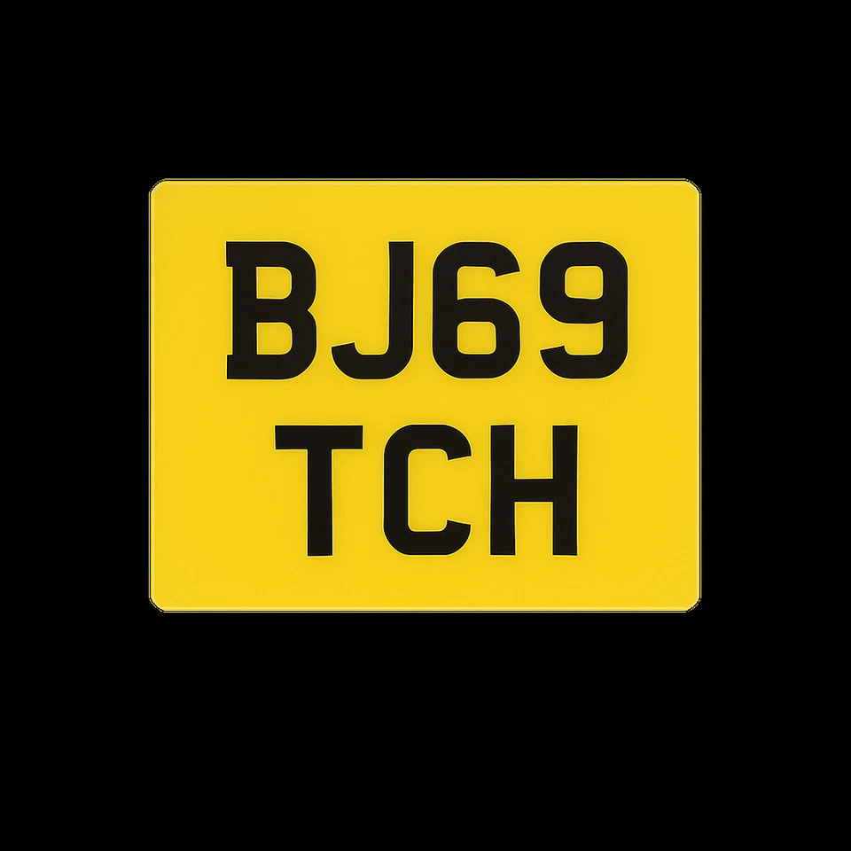 BJ69 TCH Private registration number plate - on retention certificate - Image 1 of 1