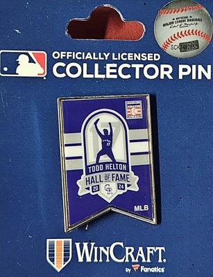 Todd Helton 2024 Hall of Fame Pin #17 Colorado Rockies WinCraft Fanatics MLB - Image 1 of 2