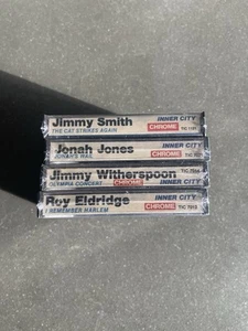 4 Sealed Jazz Legacy Inner City Cassettes (Jonah Jones/jimmy Smith/ Roy Eldridge - Picture 1 of 5