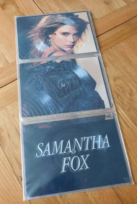 Samantha Fox Triple 7" Picture Disc I Can't Get No Satisfaction ELECTRO DISCO - Image 1 of 4
