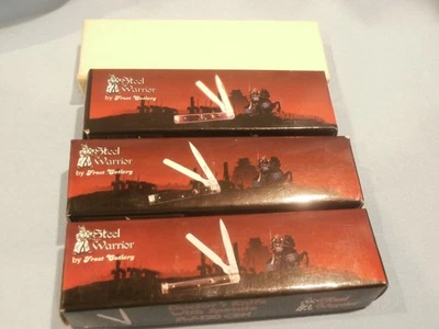 STEEL WARRIOR  FROST  PHYCIAN'S KNIFE   FOUR (4)  2-BLADE DOCTOR'S KNIVES  NIB!! - Image 1 of 4
