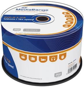 50 Mediarange Rohlinge DVD+R 4,7GB 16x Spindel - Bild 1 von 2