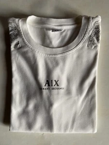 VETEMENT PULL SWEAT ARMANI EXCHANGE A|X BLANC TAILLE M OCCASION - Picture 1 of 5