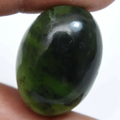 40.55 Ct Natural African Green Serpentine Top Quality Cabochon Gemstone !! - Image 1 of 3