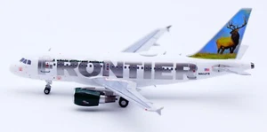 NG Modello 1:400 Frontier Airlines Airbus A318-100 modello di aeromobile pressofuso N802FR - Foto 1 di 13