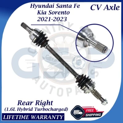 Eje trasero derecho GSP OEM CV para Kia Sorento/Hyundai Santa FE 2021-2023 de por vida con Foto 1 de 4
