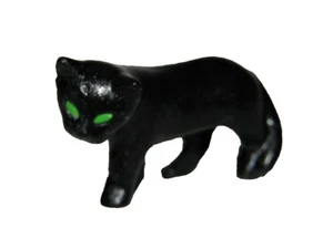 Playmobil Miniatur schwarze Katze mit grünen Augen / Magisches Hexentier - 125 - Bild 1 von 3