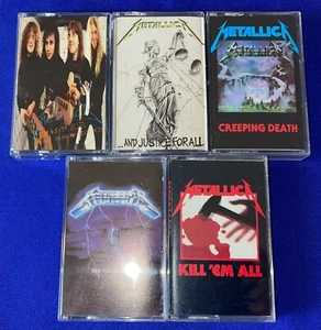 SET-(5) Metallica KASSETTE BAND GETESTET Garage/Gerechtigkeit/Tod/Blitz/Töte Em - Bild 1 von 3