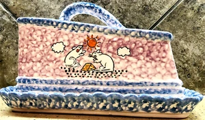 Sigma Cheese Plate w Lid Mouse Pinch N’ Coil Tastesetter Country VTG Andrea West - Picture 1 of 11