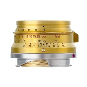 *LIMITED* LIGHT LENS LAB M 35mm f/2 for Leica M w/ hood, filter set =Brass Gold= - Picture 1 of 8