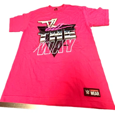 Camiseta Auténtica Gráfica WWE Talla M Rosa Caliente Foto 1 de 4