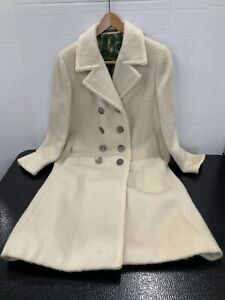 Vintage Miss Lodenfrey Tan Wool Pea Coat Size ?