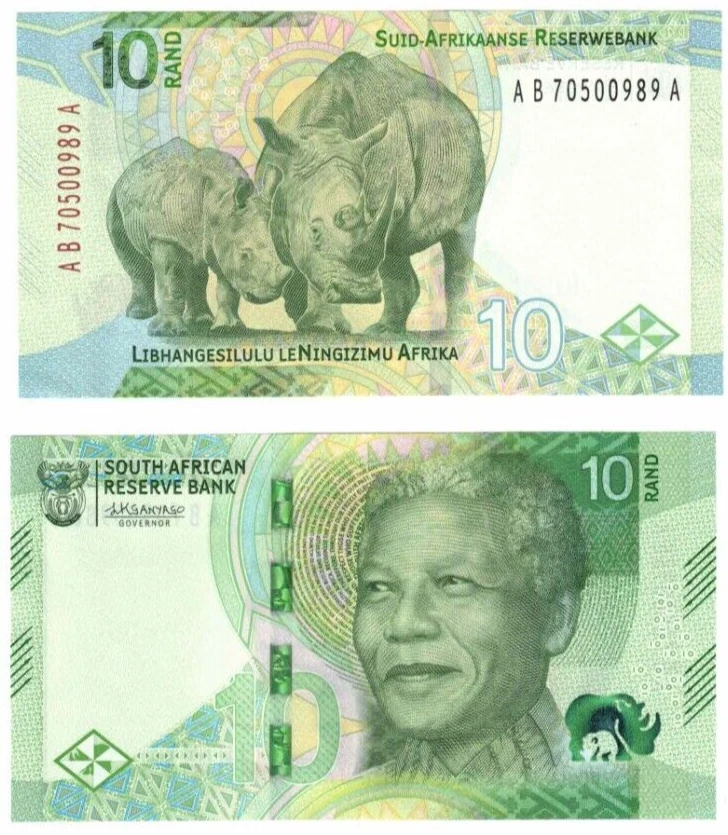 2023 South Africa P148 Mandela 10 Rand Banknote UNC NEW - Image 1 of 1
