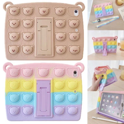 Kids Shockproof Cute Case Cover For iPad 234 5 6 7 8 9th Gen Mini Air Pro 5 4 3  - Image 1 of 4