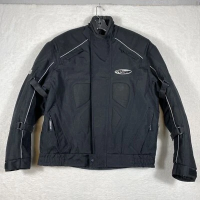 Nitro Men’s Jacket Motorcycle Racing Padded Insulated Black Size Medium - Image 1 of 4